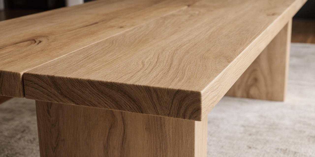 Mesa de Roble Real en ambiente de lujo